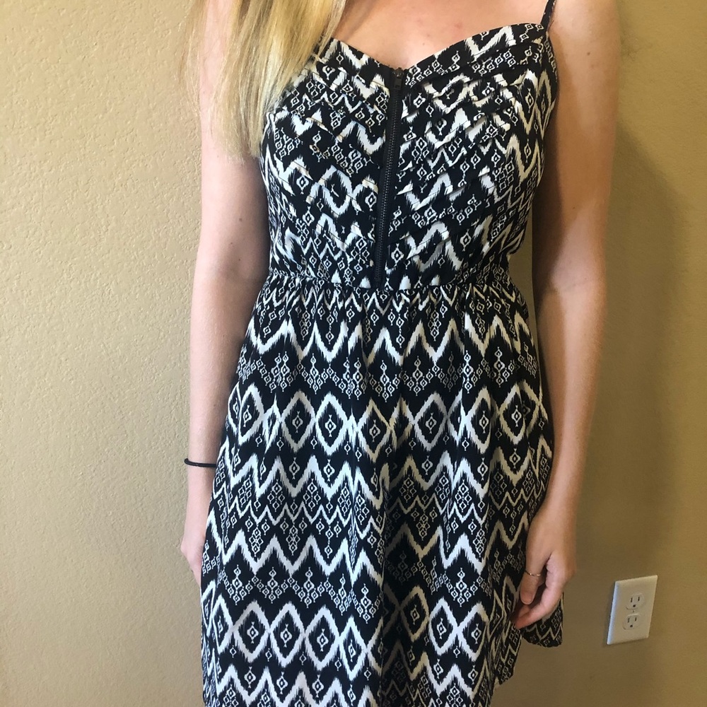Short Black & White Dress